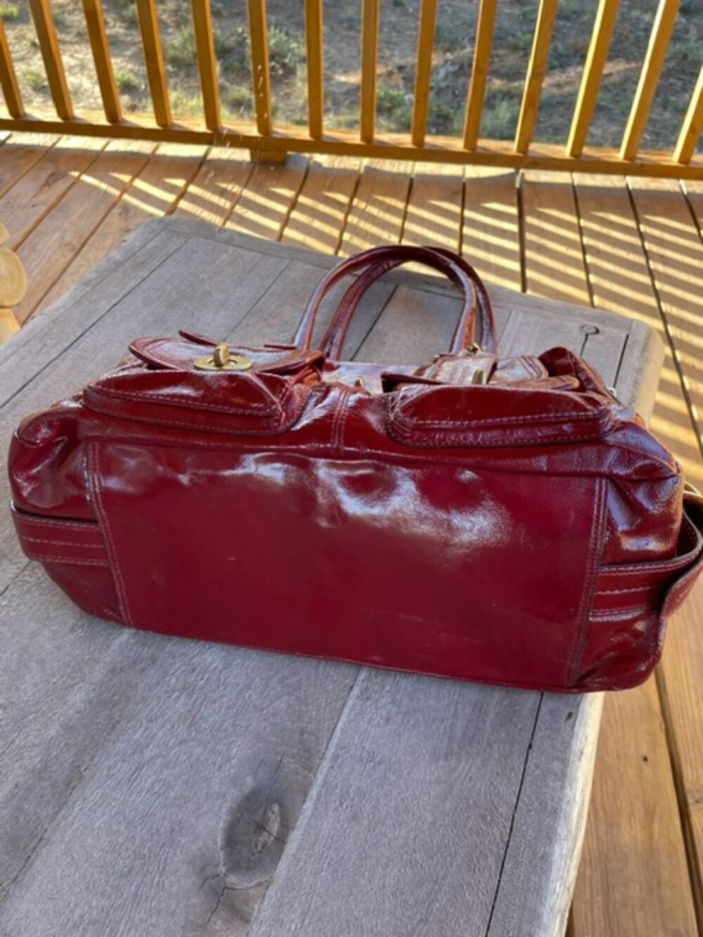 Coach Legacy Bleecker Street Peyton satchel bag (Limited Edition) Red- Bleeker - Picture 13 of 15